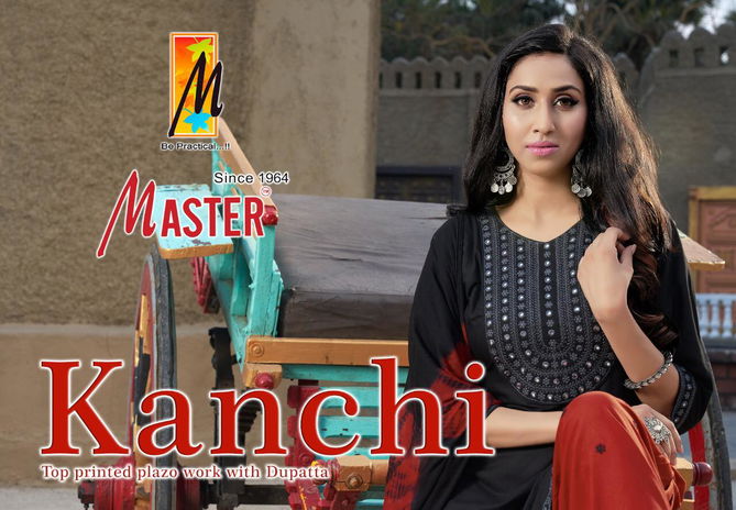 Master Kanchi Rayon Printed Daily Wear Designer Ready Made Salwar Suit Collection